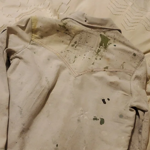 Levi's Canvas Tarp Western Pearl Shirt Custom Tailor Shop - Picture 10 of 16